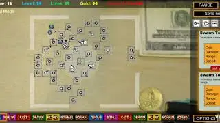Desktop Tower Defense mobile - hard level walkthrough