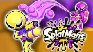 Playing splatMans with my laptop's touch pad