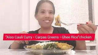 Heavy Plate Eating Challenge | AaluCauli Curry & Chicken | Pure ASMR Sounds