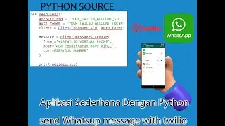 Aplikasi Sederhana Dengan Python || send Whatsapp messages