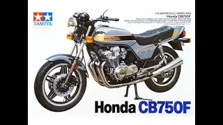 Сборка  Мотоциклa Honda CB750F 1/12 Tamiya 14006