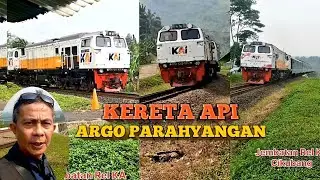 3 KA ARGO PARAHYANGAN Lewati JEMBATAN CIKUBANG SAAT HUJAN -+ 2 JAM ❗