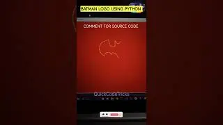 Batman logo using python #shorts #python