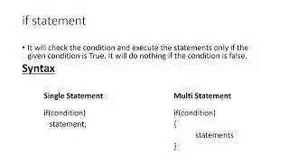 What is an If statement?