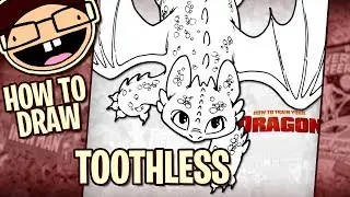 How to Draw TOOTHLESS (How to Train Your Dragon) | Narrated Easy Step-by-Step Tutorial