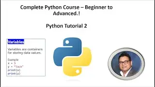 Python Programming | Variables in Python | Python Tutorial - 2