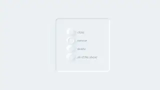 Neumorphic Radio Buttons in HTML and CSS