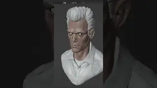 Blender3d Скульпт за 6 часов | T1000 #shorts #blender3d #блендер #скульптура #3d #3дмоделирование