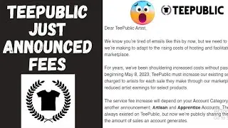 😥Bad News! Teepublic Reduces Artist Earnings | Artisan vs Apprentice Accounts | Teepublic Fees