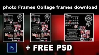 photo collage psd Collage frames free download/2024 new