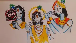Krishna ji drawing ✨️♥️  @nehaarts2113 