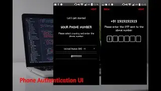 Phone number Authentication UI in android studio