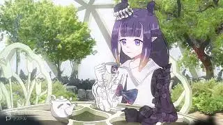 Ninomae Ina tea party, but she drink tacodachi