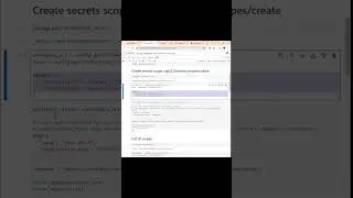 Databricks: Create a secrets scope to save keys using the  REST API