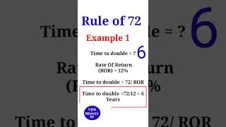 Rule of 72 | Rule of 72 in hindi | Investing Rule of 72 | Mutual Fund | FD