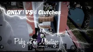 ⚡Solo Vs Squad Clutches☠Pubg Mobile Lite 🔥 Montage  Better Than Whole Community ☺