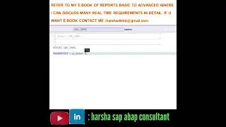 default in SAP Abap? my ebook contact : 9848648781