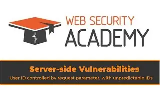 Solution for Lab: User ID controlled by request parameter, with unpredictable user IDs