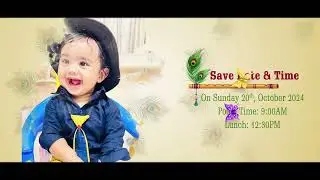 Mahaan Ved Nissani ❤ Tonsure Ceremony Invitation ❤ Mundan Ceremony Invitation ❤ #cute #viralvideo