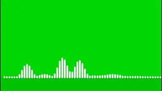 Audio Spectrum Green Screen HD । Audio Wave Green Screen HD । Without Sound