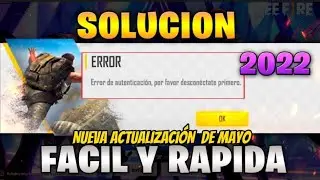 SOLUCIÓN(Error de autenticación, por favor desconectate primero) FREE FIRE