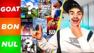 TIER LIST JEUX VIDÉOS ! (vous allez m’insulter)