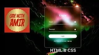 Animated Login Form using HTML & CSS only! No javaScript or jQuery