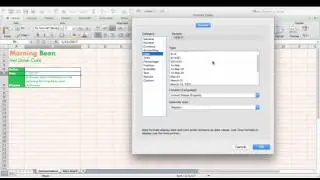 MS Excel Long Date Format