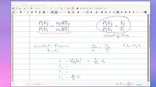 Ratio equation: Ideal Gas at constant Pressure