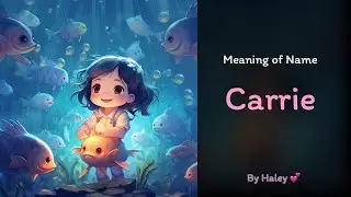 Meaning of girl name: Carrie - Name History, Origin and Popularity
