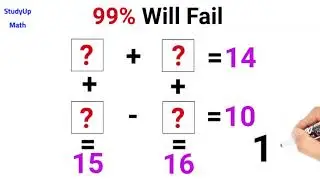 CAN YOU REPLACE THE QUESTION MARKS ???? | 99% will fail | StudyUp Math