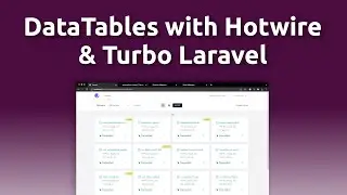DataTables with Hotwire & Turbo Laravel