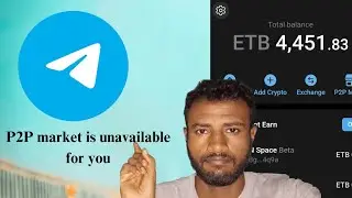 P2P market is unavailable for you | telegram wallet