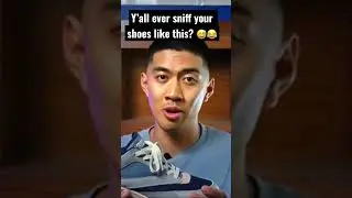 Real Sneaker Heads Sniff Their Shoes 😅 