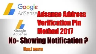 Adsense Address Verification # Pin Notification Not Showing Hindi