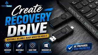How to create and use a recovery drive in Windows 11 | Windows 10 | Create a recovery drive