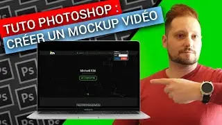 PHOTOSHOP : COMMENT CRÉER un MOCKUP VIDÉO avec PHOTOSHOP ADOBE | METTRE une VIDÉO dans un MOCKUP