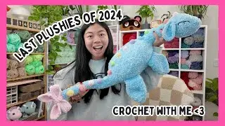 The Last Plushies (and longest vlog) of 2024! 💕 Crochet With Me / Amigurumi Studio Vlog - Bye 2024!