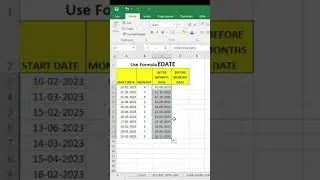EDATE Function in excel 💯🔥|| 