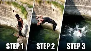 How to perform a back flip #wolverinejai #backflip #swimming