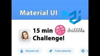 15 min Dribbble challenge using Material UI components! (React)