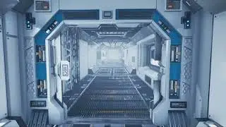 Blueprint controlled doors in the Big Modular SciFi Interior Model Pack
