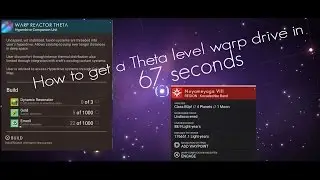 How to get the Theta warp drive in 67 seconds on NMS (outdated)