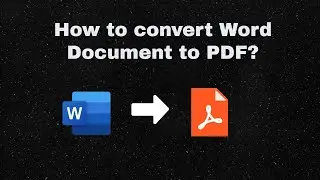 How to convert Word Document to PDF?