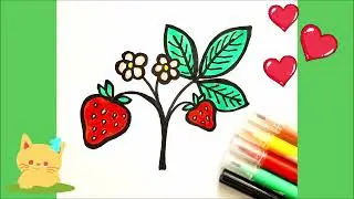 Strawberry How to Draw 🍓 step by step Berry Easy Drawings for Kids
