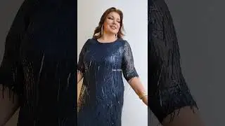 Платье футляр с бахромой 