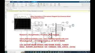Model Reference Adaptive Control Sensorless Speed control of Permanent Magnet Synchronous Motor MRAC