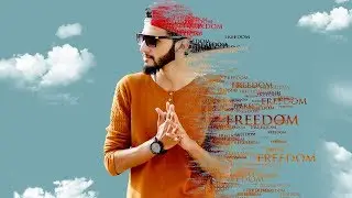 Dispersion Effect Using Text Brush in Photoshop