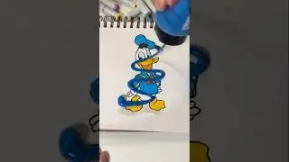 Donald Duck FAIL Painting Masterpiece! #art #artshorts #donaldduck #fail