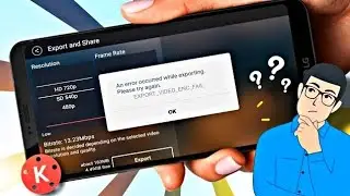 Kinemaster All Problem Solved | Kinemaster Auto Back | Kinemaster Slow Exporting | Export Failed